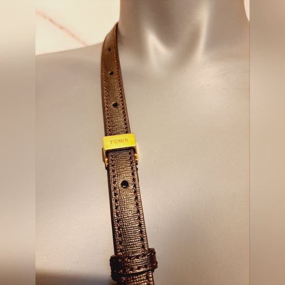 EUC Authentic Fendi Pequin Stripe Crossbody - Picture 5 of 16